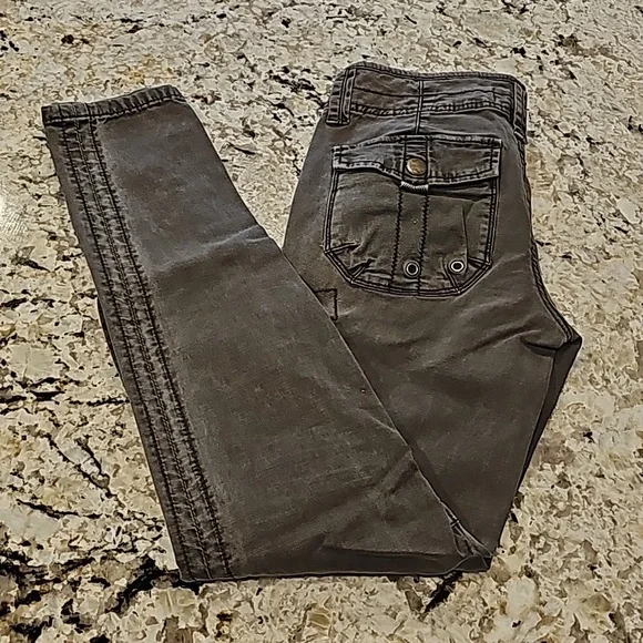 Free People Cargo Skinny Jeans, Size 27 - Picture 2 of 5